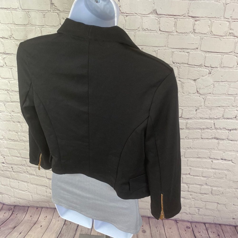 Guess Shavona Assymetrical Black Blazer Jacket - Picture 11 of 14
